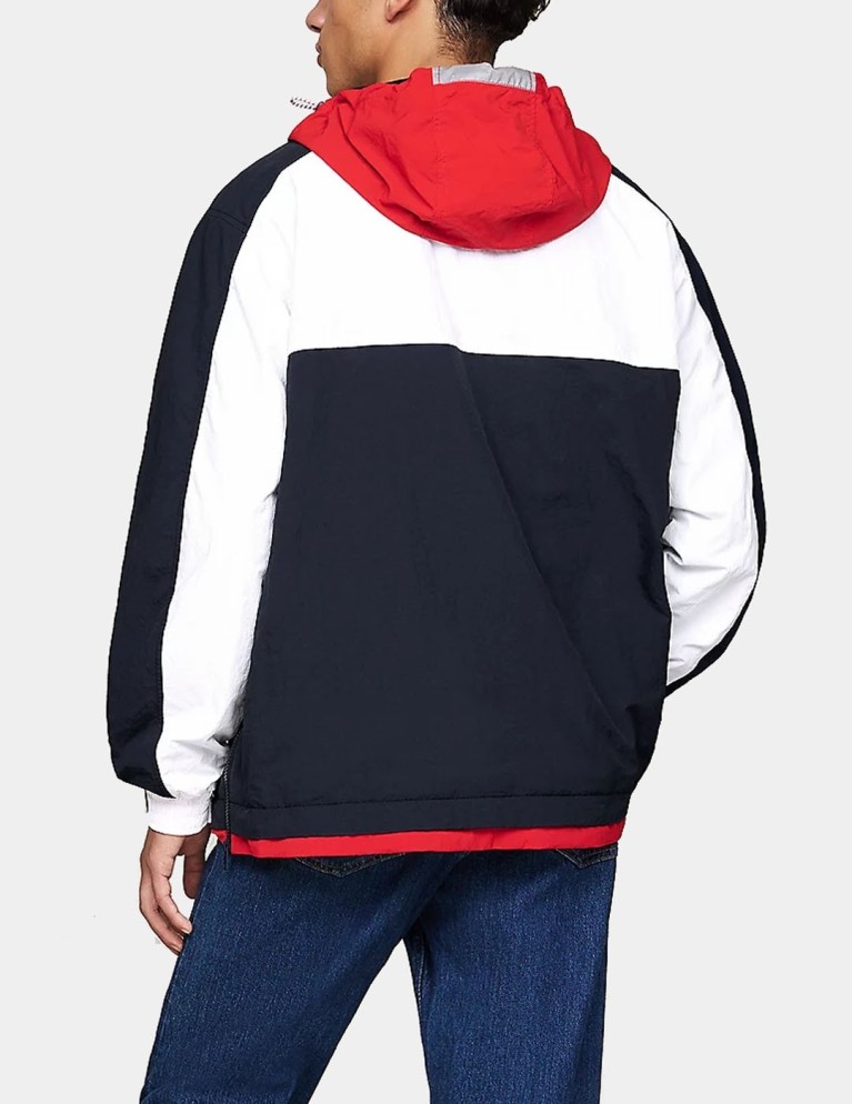 Chaqueta TOMMY JEANS garotago popover windbreaker coastal cobalt/multi